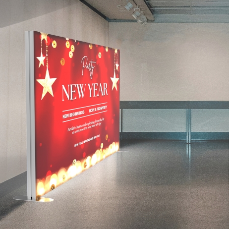 10ft SEG Backlit Lightbox Banner Stand