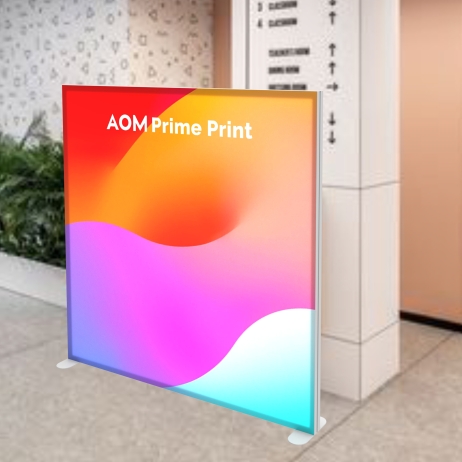 6.5ft SEG Backlit Lightbox Banner Stand