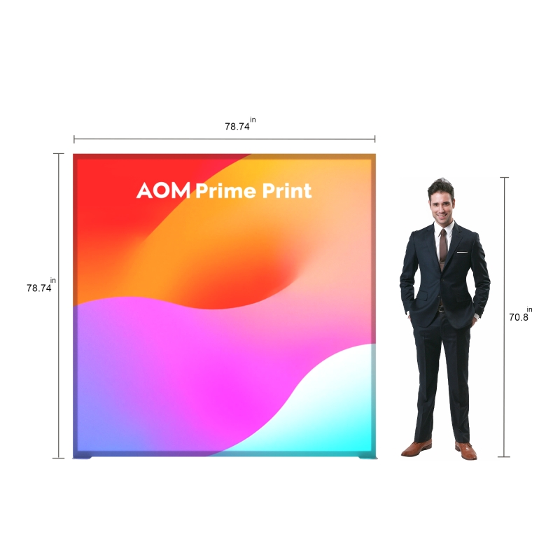 6.5ft SEG Backlit Lightbox Banner Stand