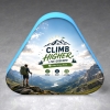 Triangle Backlit Tension Fabric Display