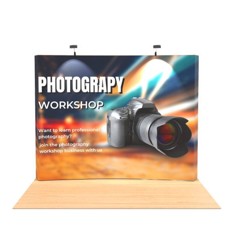 10ft Curved FlexPop Pop up Display