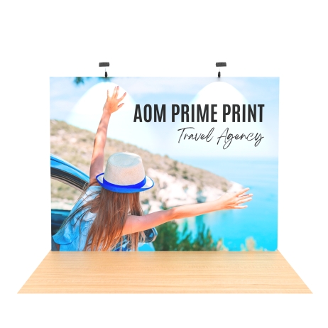 10ft Straight FlexPop Pop-Up Display Wall