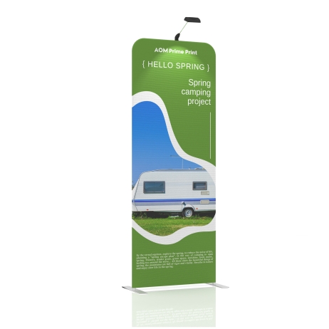 3ft Straight FlexZip Trade Show Display