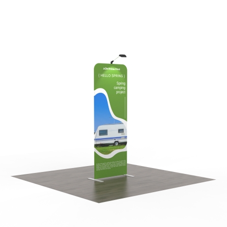 3ft Straight FlexZip Trade Show Display
