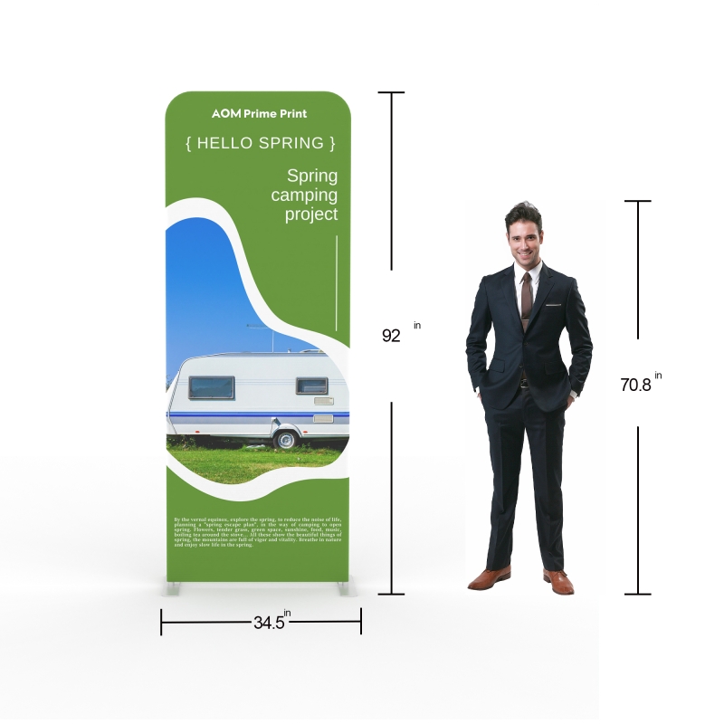 3ft Custom Tension Fabric Backdrop Banner Stand