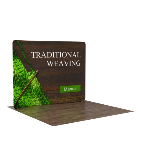 10ft S-Shaped FlexZip Trade Show Display