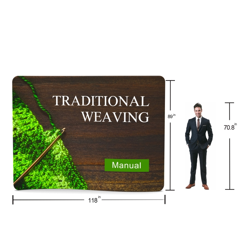 10ft Custom S-Shaped & Premium Tension Fabric Trade Show Backwall Display 05