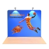 Professional 10ft Tension Fabric Display Wall - Premium Trade Show Backdrop System