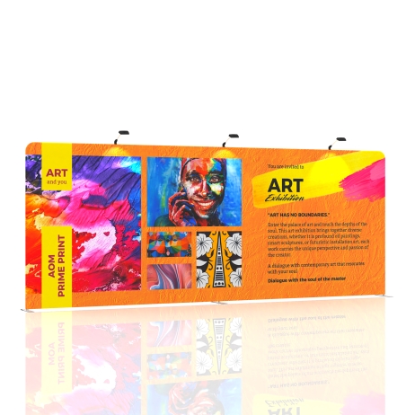 20ft Flat FlexZip Trade Show Display