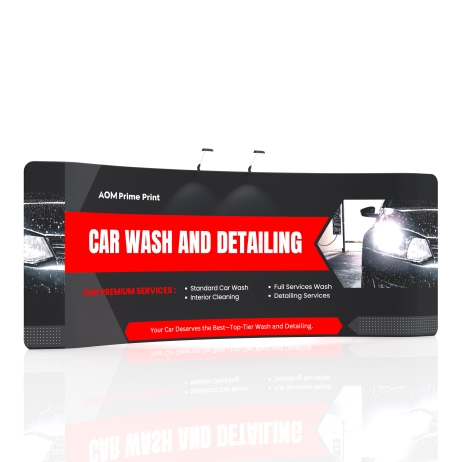 20ft Curved FlexZip Exhibit Display