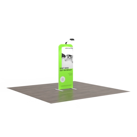 2ft Straight FlexZip Trade Show Display