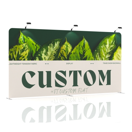 15ft Straight FlexZip Trade Show Display