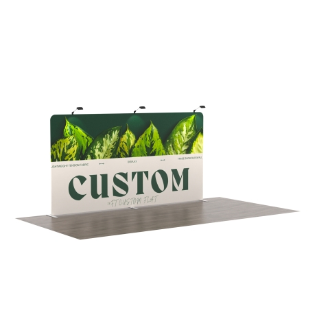 15ft Straight FlexZip Trade Show Display