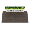 15ft Straight Trade Show Backdrop Display with 100% Aluminum Frame and Custom Graphic
