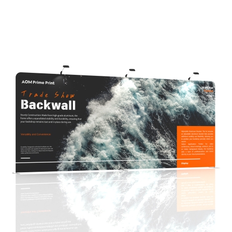 18.5ft Flat FlexZip Trade Show Display
