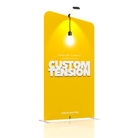 4ft Straight FlexZip Trade Show Display
