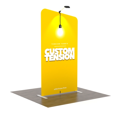 4ft Straight FlexZip Trade Show Display