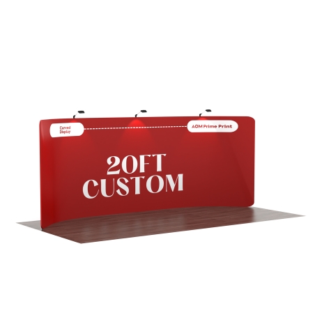 20ft Curved FlexZip Custom Display