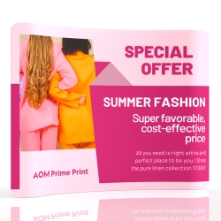 10ft Curved FlexZip Trade Show Display