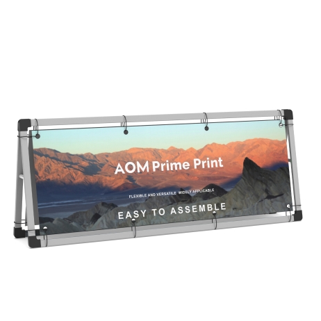 Horizontal A-Frame Banner Display
