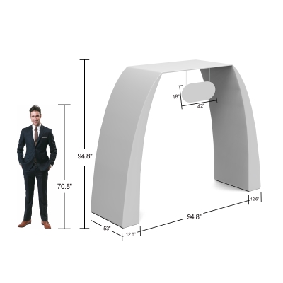 3D-Shaped Archway Banner Stand Display