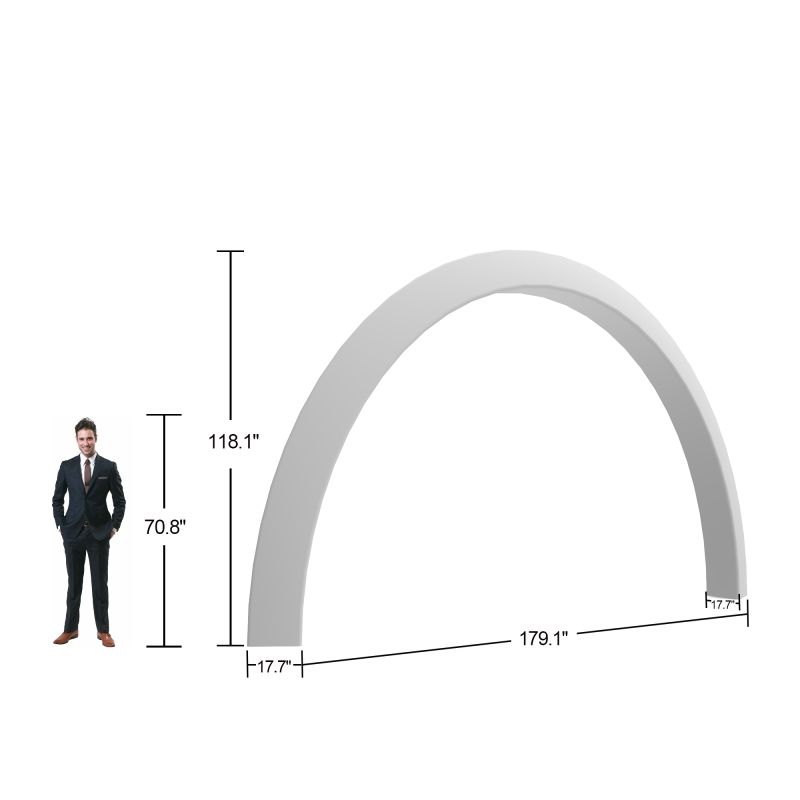 Aluminum 360 Rainbow Archway Banner Stand for Trade Show Display