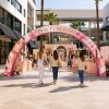 3D Curved Rainbow Archway Banner Stand 