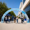 3D Curved Rainbow Archway Banner Stand 