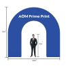 Versatile N-Shape Fabric & Aluminum Arch - In-Demand for Events
