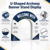 U-Shaped Archway Banner Stand Display