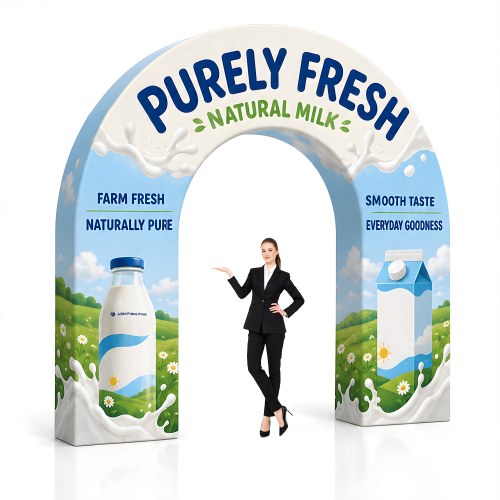 U-Shaped Archway Banner Stand Display