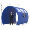 custom archway banner stand 8x8x15 with two storage cases and Additional materials and labor cost