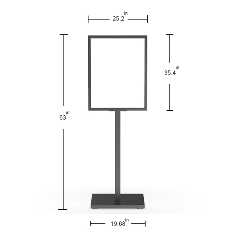Freestanding Poster Display Floor Stand