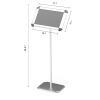 Wide Poster Stand with Tilted Frame