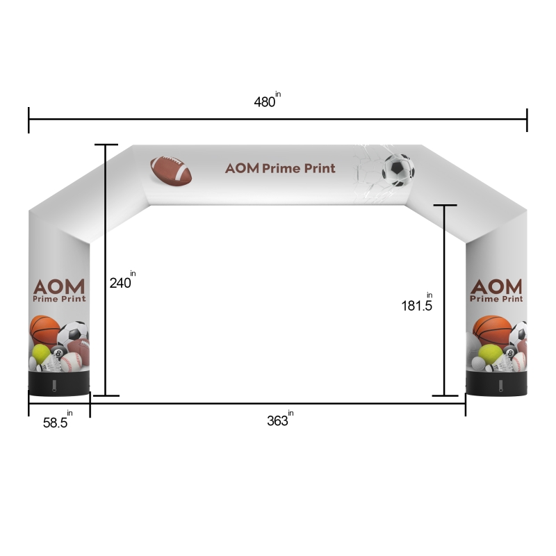 Giant Inflatable Start Finish Line Arch For Advertising Equipment