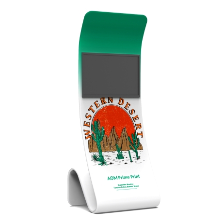 S-Shaped Monitor Banner Stand Display