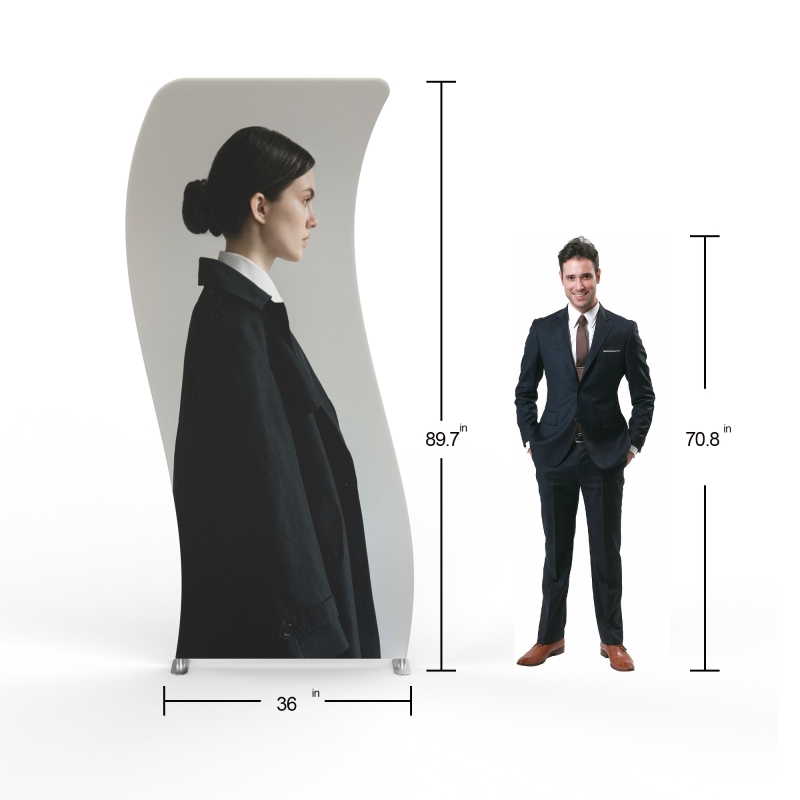 S-Shaped Curved Banner Stand