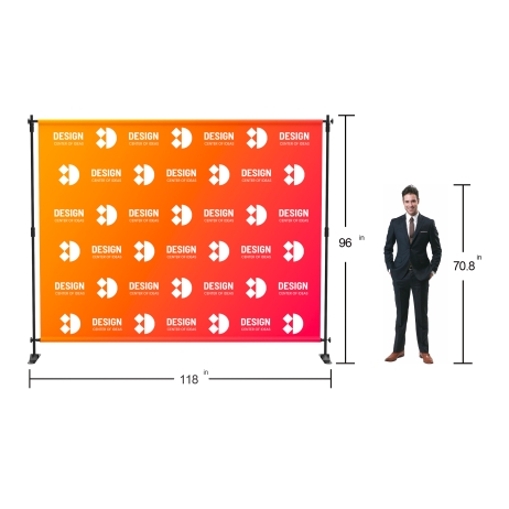 10ft x 8ft Step and Repeat Banner Stand