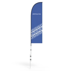 Straight Flag Banner with Ground Spike