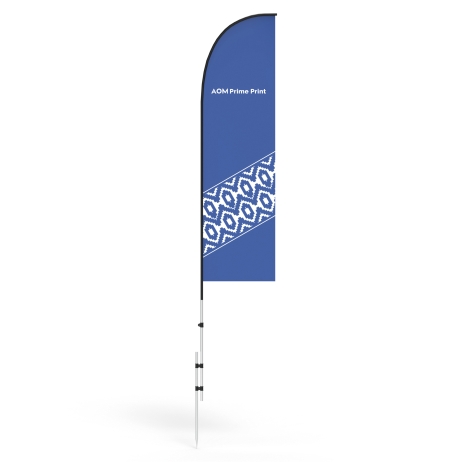 Straight Flag Banner with Ground Spike