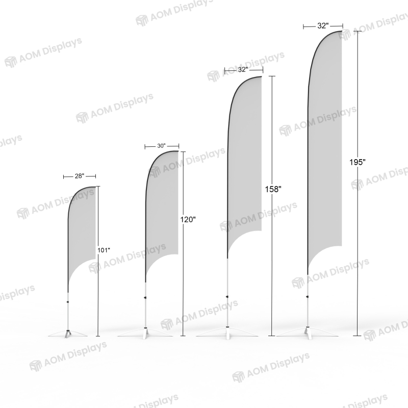 Feather Flag Banner with Cross Base