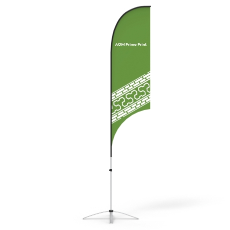 Feather Flag Banner with Cross Base