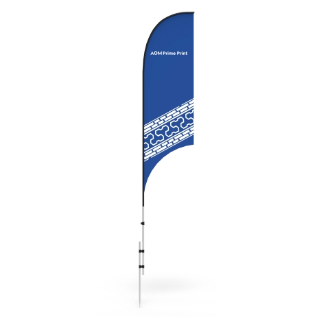 Feather Flag Banner with Ground Spike
