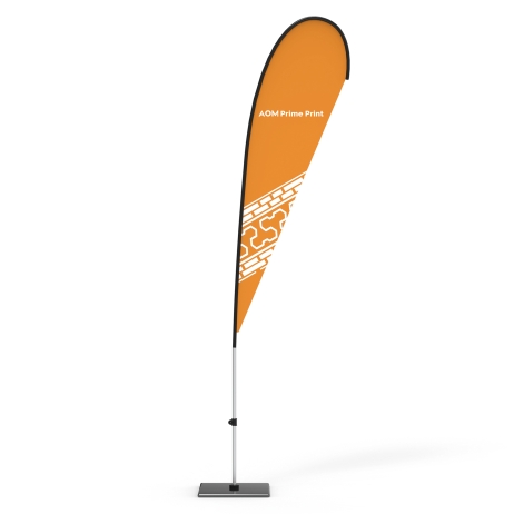 Teardrop Flag Banner with Square Base