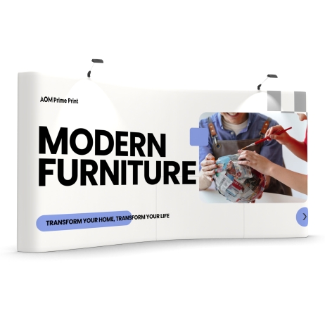 Graphic for 15ft Curved Tension Fabric