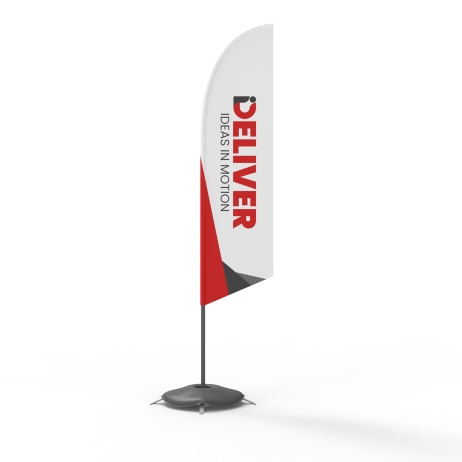 Feather Flag with Aluminum & Fiberglass