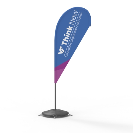 Teardrop Flag with Aluminum & Fiberglass