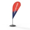 Teardrop Flag with Fiberglass Pole