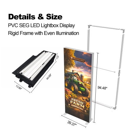 Custom Trade Show Portable SEG Lightbox Panels | AOM Prime Print