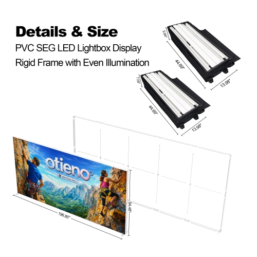 Custom Trade Show Portable SEG Lightbox Panels | AOM Prime Print